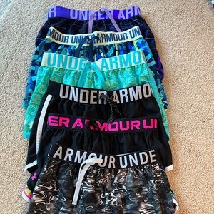 Girls under armour athletic shorts